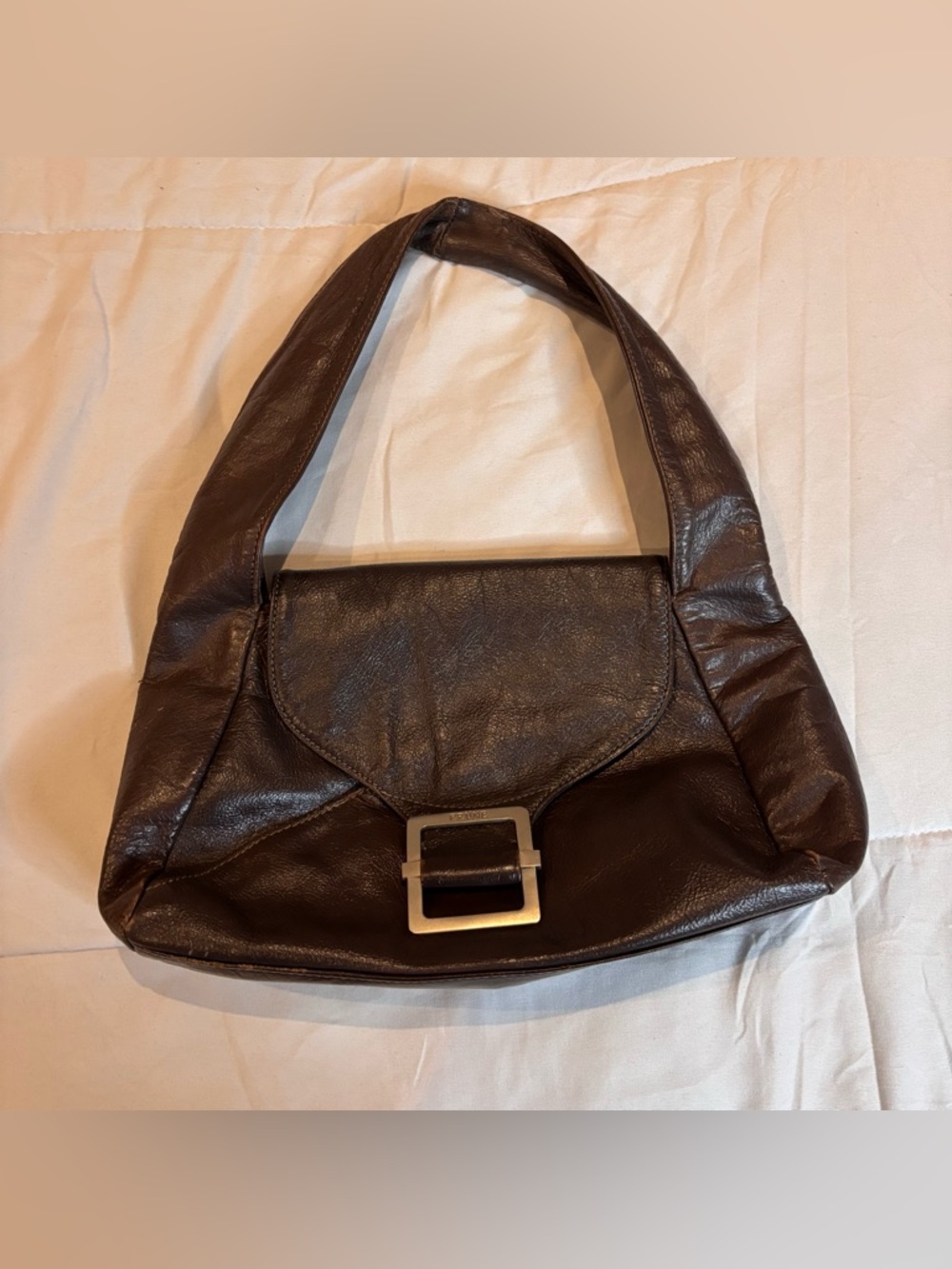 Prüne Classic Brown Leather Shoulder Bag